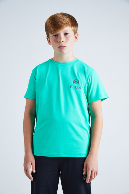 Junior Left Chest Logo T-Shirt - Stadium Green