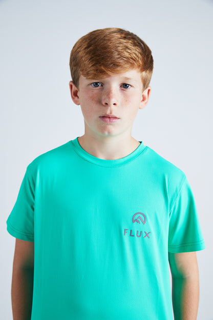 Junior Left Chest Logo T-Shirt - Stadium Green