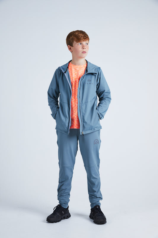 Junior Premium Tracksuit Jacket - Slate Grey