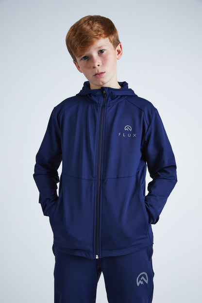 Junior Premium Tracksuit Jacket - Navy