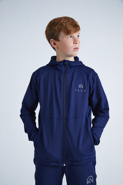 Junior Premium Tracksuit Jacket - Navy
