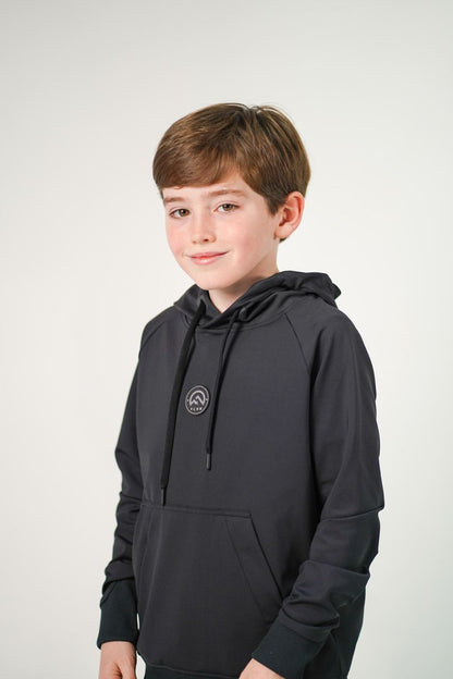 Junior Applique Logo Hoodie Set (Hoodie) - Black