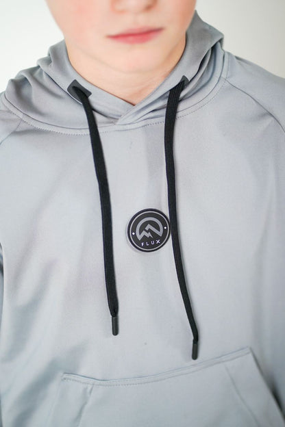 Junior Applique Logo Hoodie Set (Hoodie) - Graphite Grey