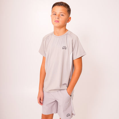 AW25 Junior Madge Shorts - Light Grey/Concrete/Silver