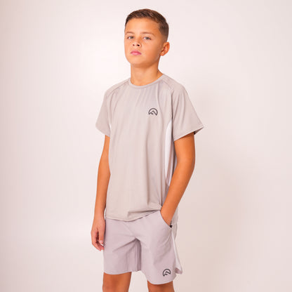 AW25 Junior Madge Shorts - Light Grey/Concrete/Silver