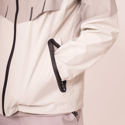 AW25 Junior Waterproof Madge Jacket - Light Grey/Concrete/Silver