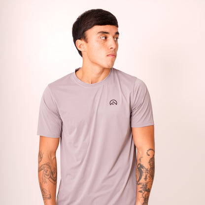 AW25 Left Chest Logo T-Shirt - Concrete