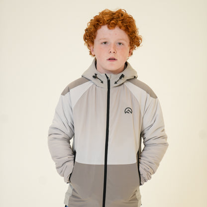 AW25 Junior Axium Jacket - Light Grey/Concrete/Silver