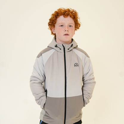 AW25 Junior Axium Jacket - Light Grey/Concrete/Silver