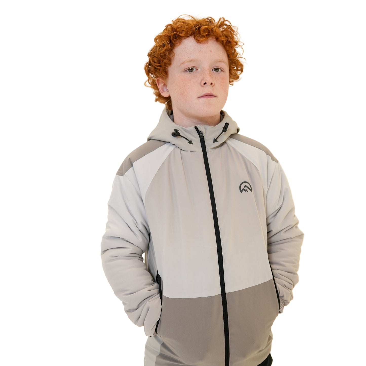 AW25 Junior Axium Jacket - Light Grey/Concrete/Silver