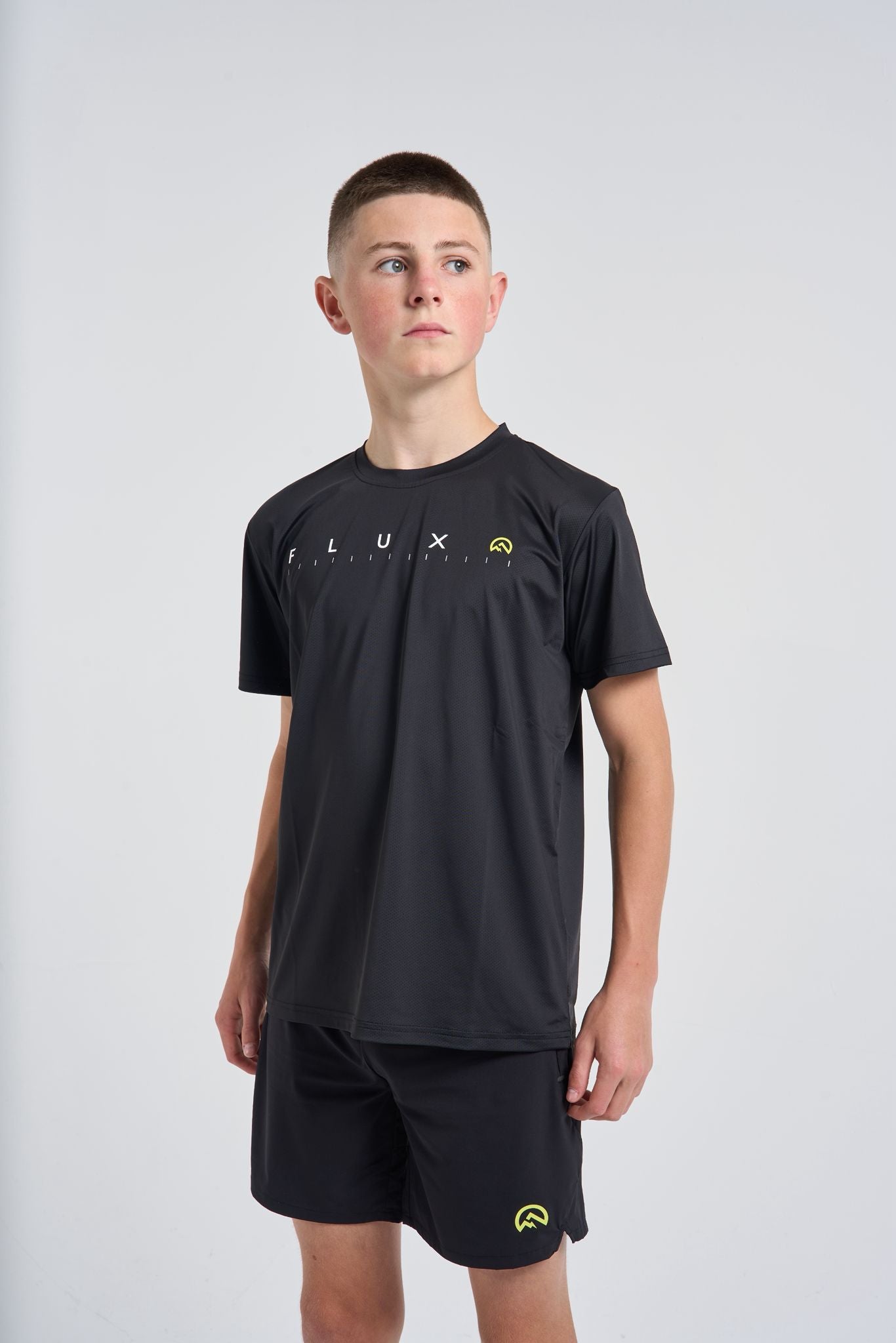 Junior SS25 Graphic Logo T-Shirt - Black/Neon