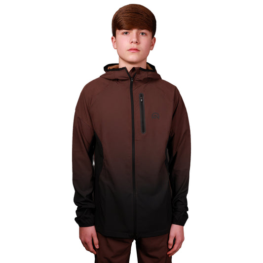 SS26 Junior Gradient Tracksuit - Chocolate/Black