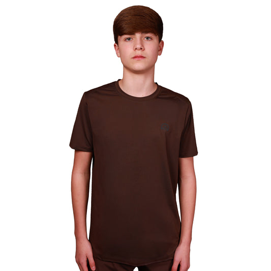 Junior SS26 Left Chest Logo  - Chocolate