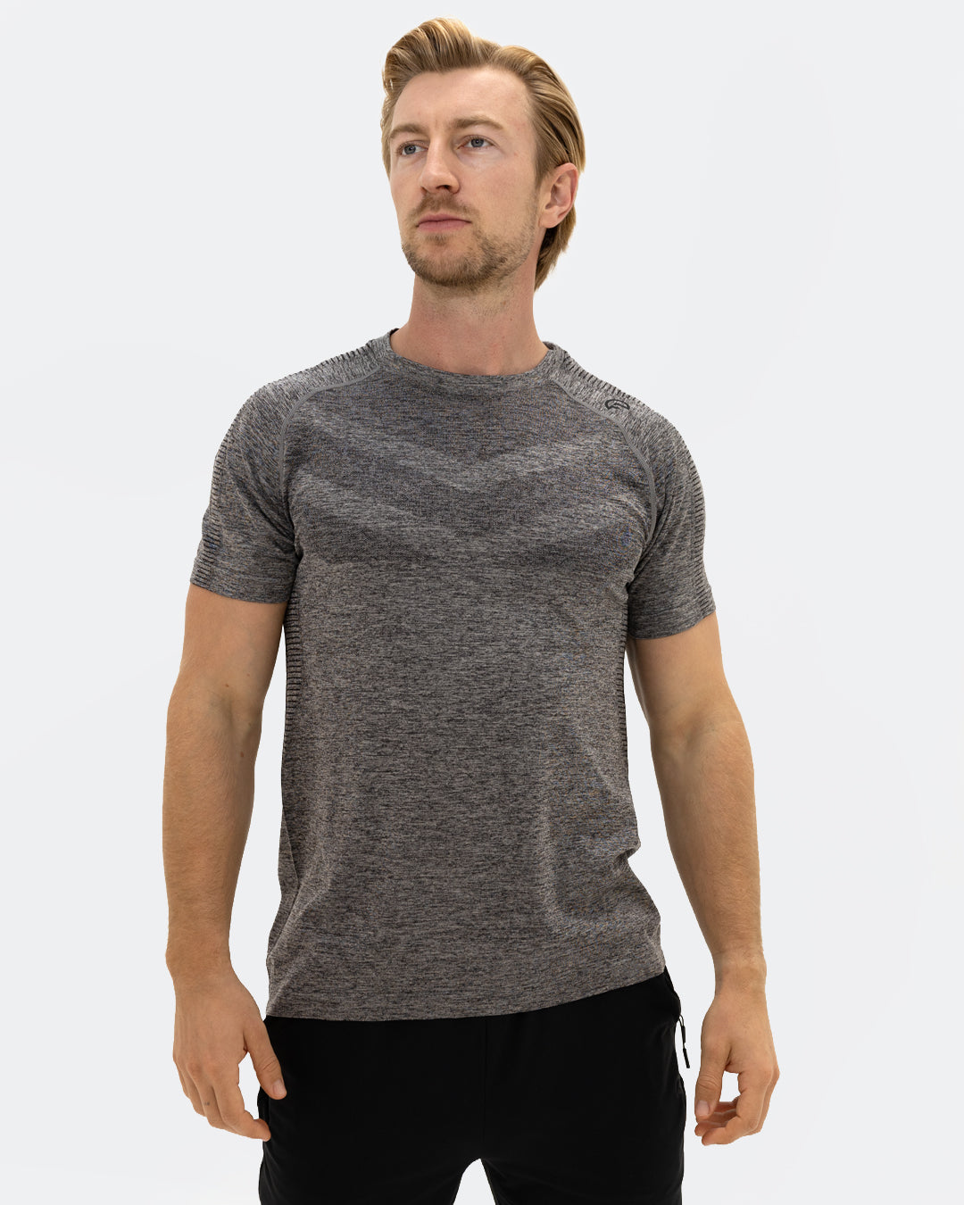 Chevron Seamless T-Shirt - Black
