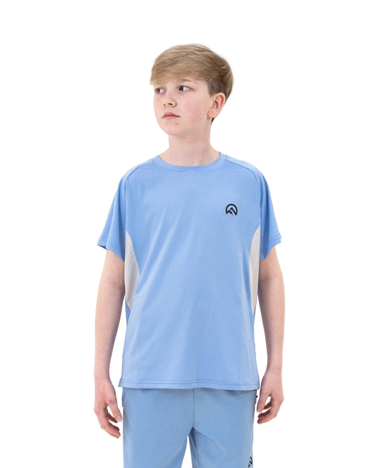 Junior SS26 Tech T-Shirt - Baby Blue/Ice