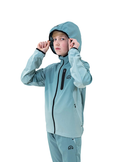 SS26 Junior Gradient Tracksuit - Sage Green