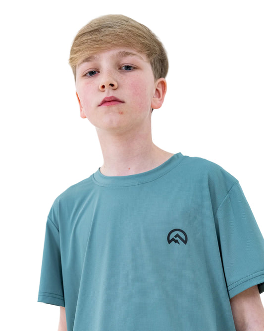 Junior SS26 Left Chest Logo - Sage Green