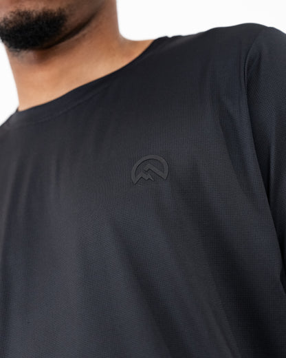 SS26 Left Chest Logo T-Shirt - Black/Graphite